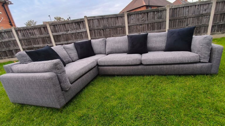image for NEXT modern massive grey L shape corner sofa
