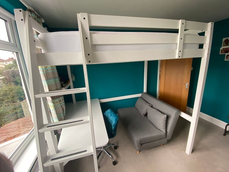 Ikea STORÅ Double Loft Bed to suit 140cm x 200cm euro double size mattress