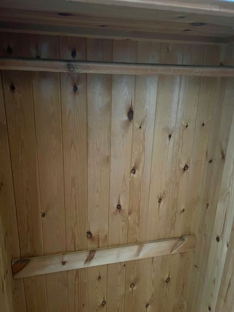 Gorgeous solid pine single wardrobe – local delivery