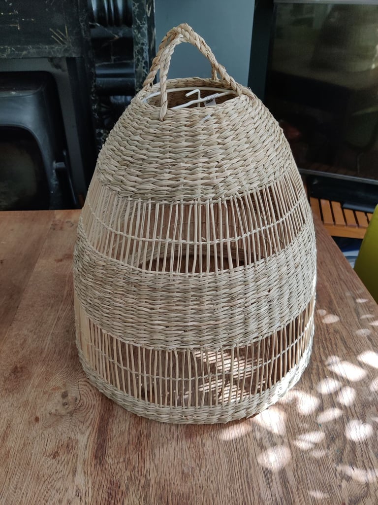 Seagrass ceiling lampshade 