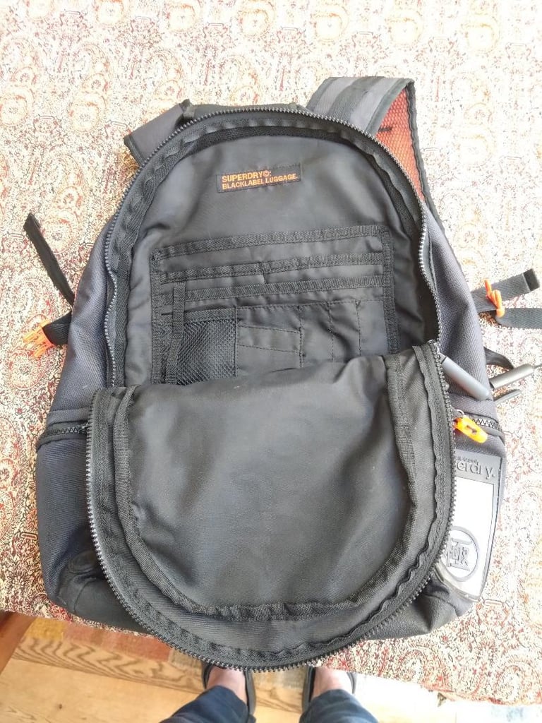 Superdry Black Label Back Pack pre owned 