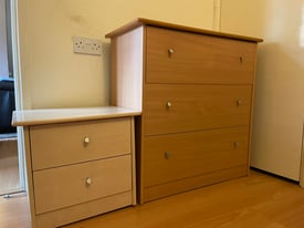 Chest Of Drawers And Bedside Cabinet