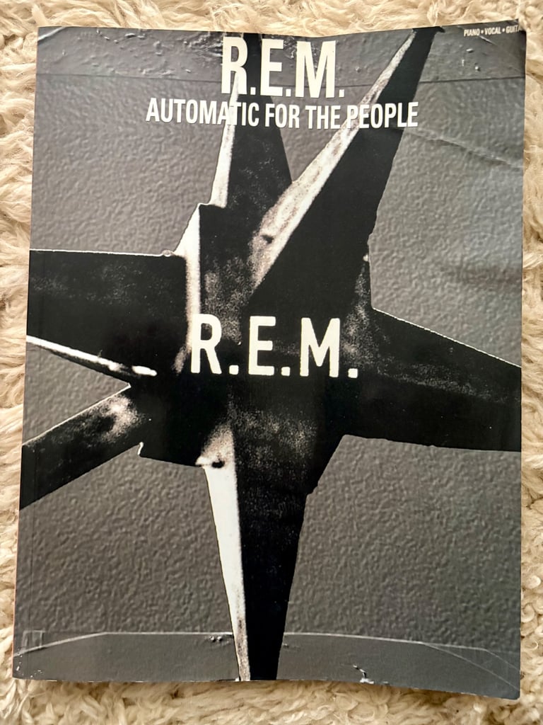 R.E.M. Automatic For The People Music Book Piano 🎹 Vocal 🎤& Guitar 🎸
