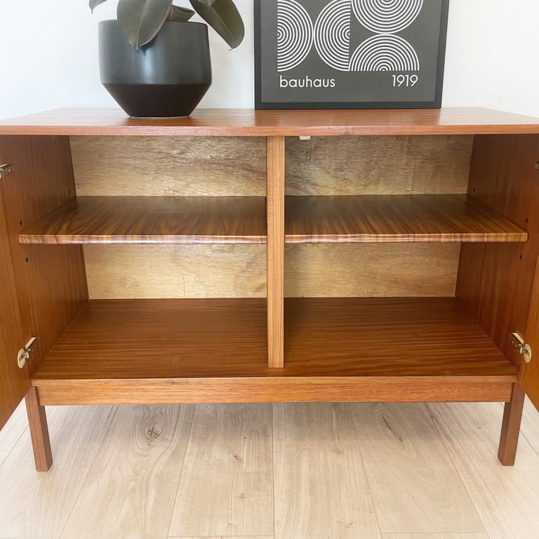 Mid century teak sideboard / record cabinet / TV unit in Danish style