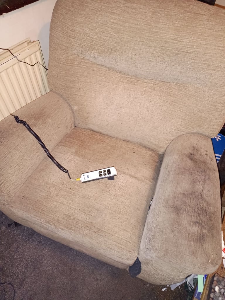 Reclining Armchair Fully Working also raises to nearly standing