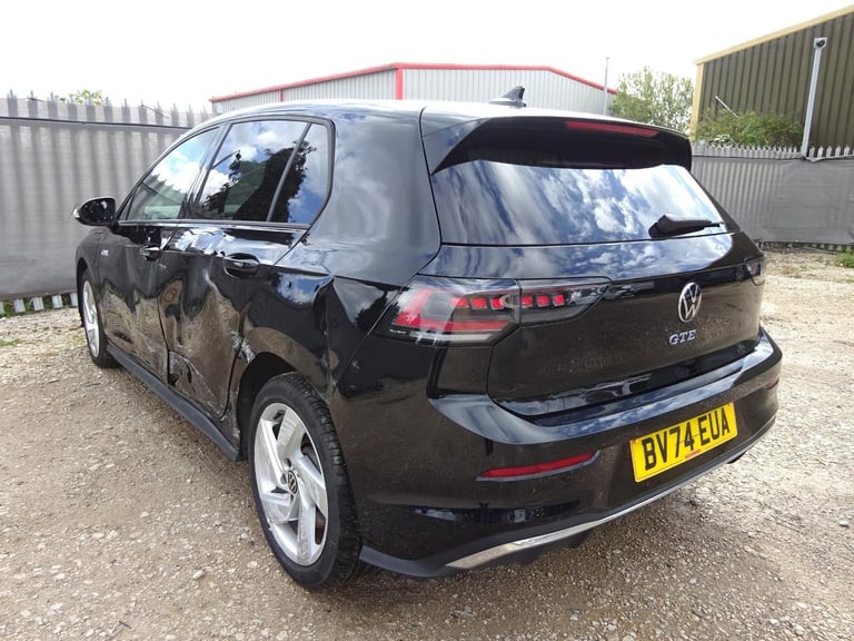2024 74 REG VOLKSWAGEN GOLF GTE HYBRID AUTO DAMAGED REPAIRABLE SALVAGE