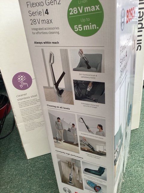 Bosch Serie 4 Flexxo 28 Volts Cordless Vacuum Cleaner Brand New Boxed £250