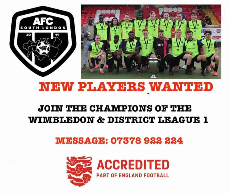 PLAY FOOTBALL IN EARLSFIELD, SOUTHFIELDS. PLAY 11 ASIDE FOOTBALL IN SOUTH LONDON NEAR ME