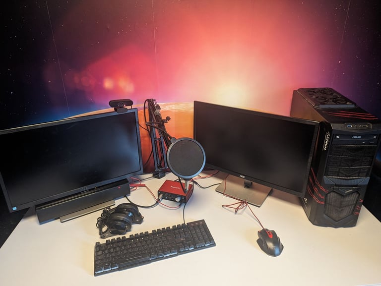 Beginner PC Gaming Setup (Individual items available for sale)