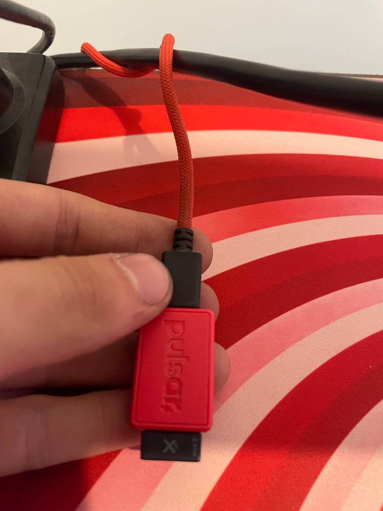 Red pulsar gaming mouse 