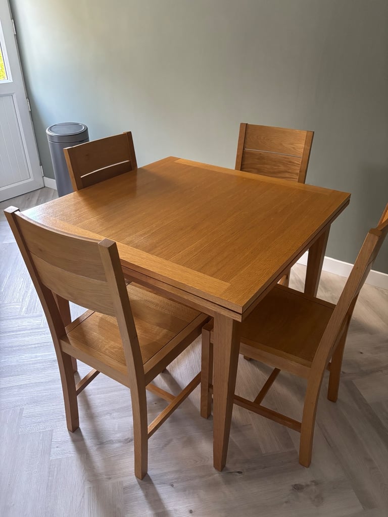 John Lewis Oak Dining Table & 6 Chairs
