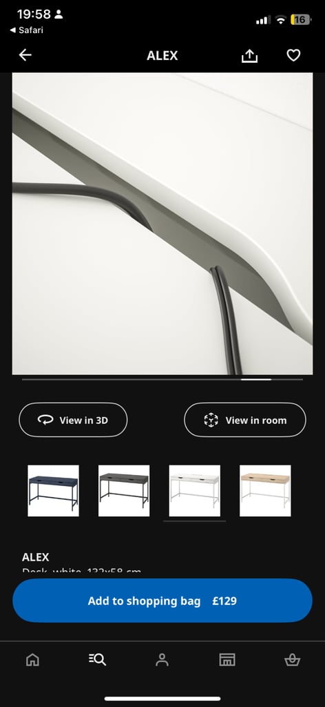 White Ikea Office desk