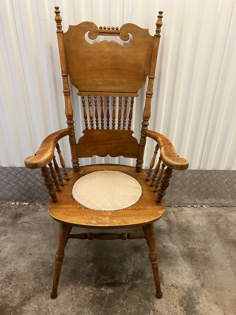 Vintage High Back Armchair 