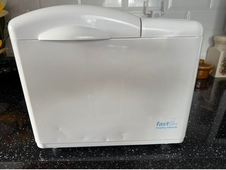 Morphy Richard's Fast Bake Bread Maker. Model no 48230. Works great. Makes a good loaf of bread.