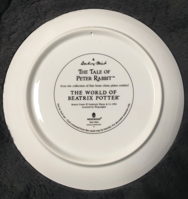 Wedgwood/Danbury mint ‘The world of Beatrix potter’ plate collection  