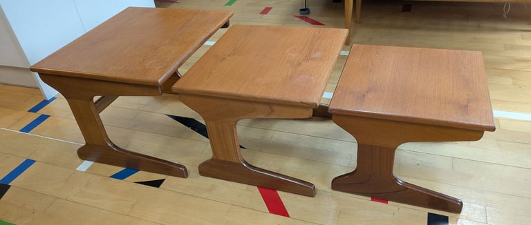 Portwood 1970s Retro Vintage Teak Nesting Tables