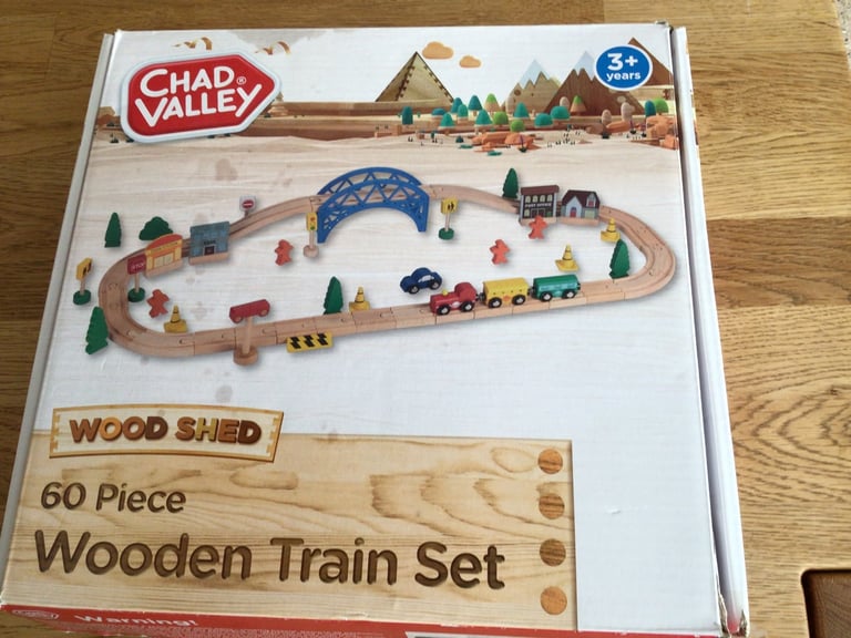 image for Chad Valley Wooden Train Set.