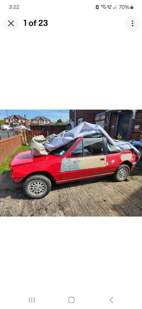 Peugeot, 205, Convertible, 1991, Manual, 1580 (cc), 2 doors