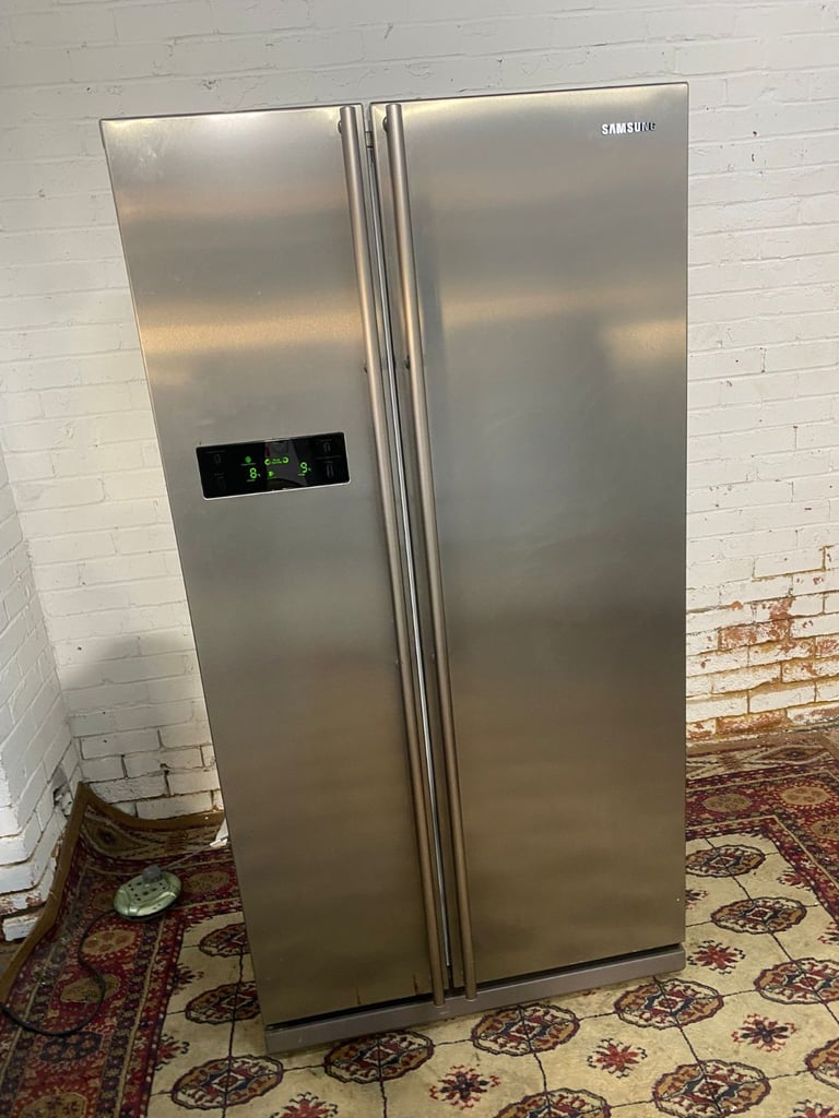 Samsung Non Plumb Stainless Steel American Double Door Fridge Freezer For