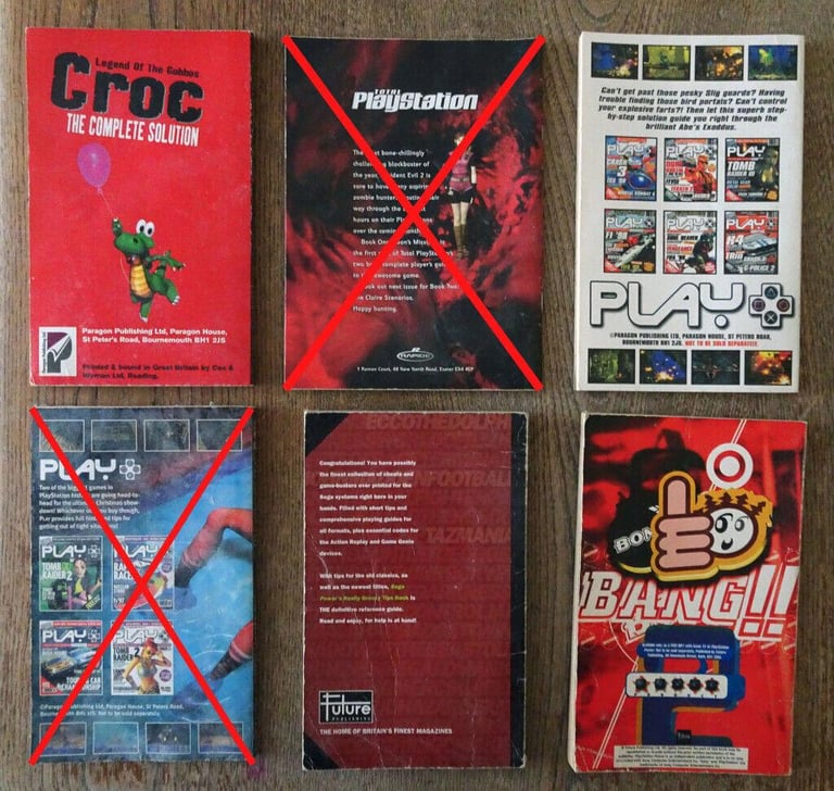 UK Playstation/Megadrive - Strategy 'Tip/Cheat' Books - Abe's Exoddus, FFVII, Sega