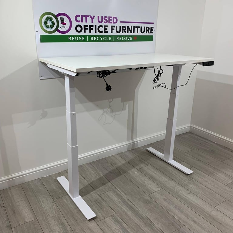 Used Office Furniture! ♻️ Pro Electric Sit-Stand Desk, Dual Motor, Memory Settings🚚