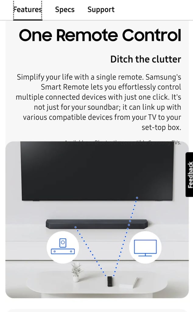 Samsung 450F Soundbar Unboxed Brand New