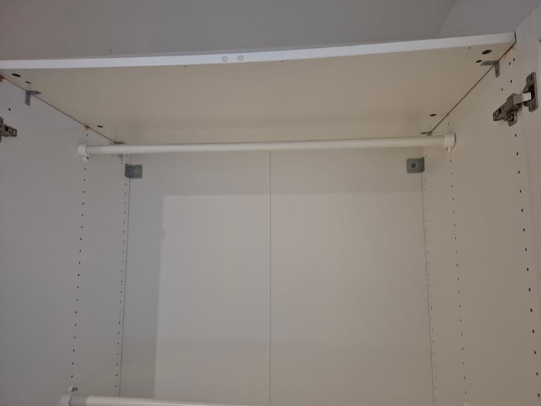 X 2 IKEA Pax Komplement Metal Drawers/Storage baskets  and x2 hanging poles