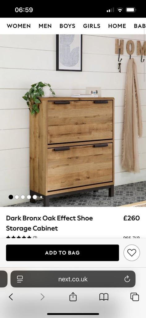 image for Next shoe cabinet 