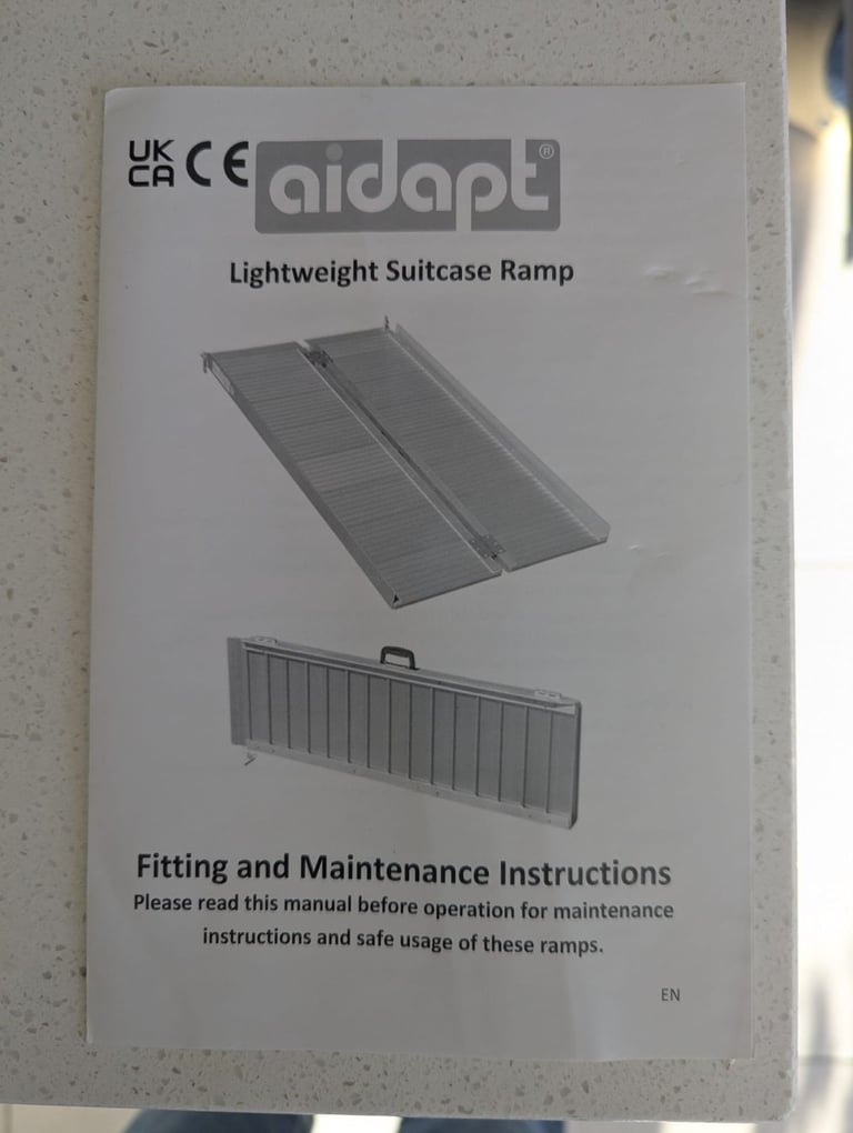 Aidapt lightweight suitcase ramp