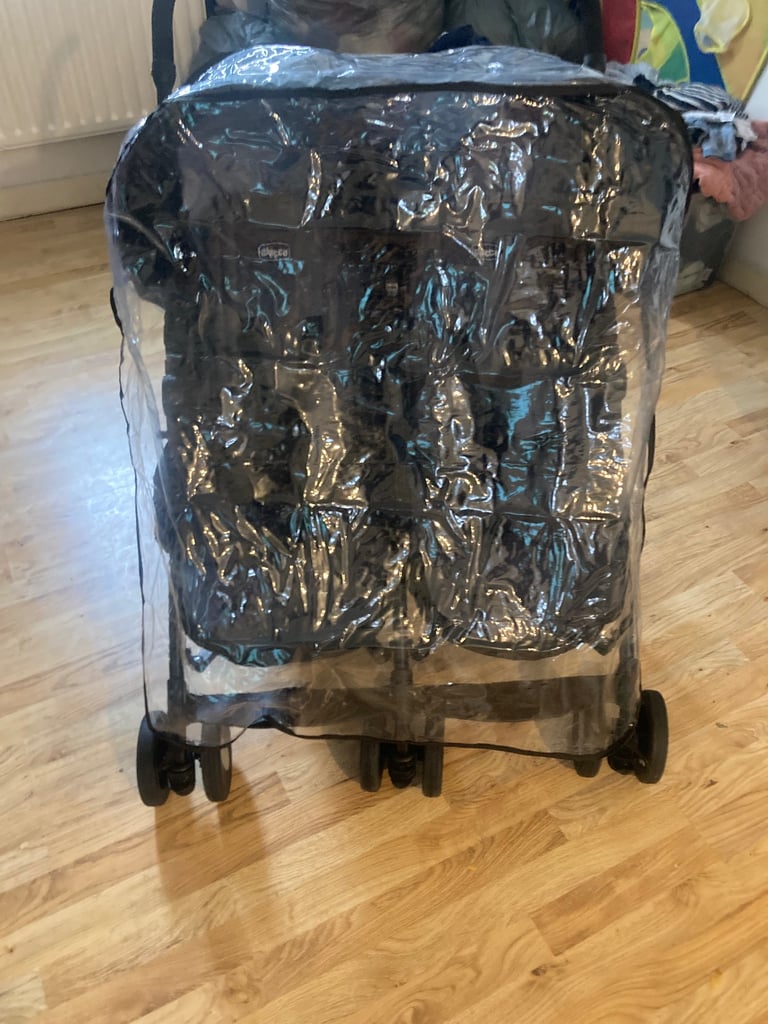 Chicco echo grey & black double buggy 