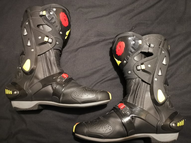 SIDI Vortice Motorbike Motorcycle Race Boots Size 12.5