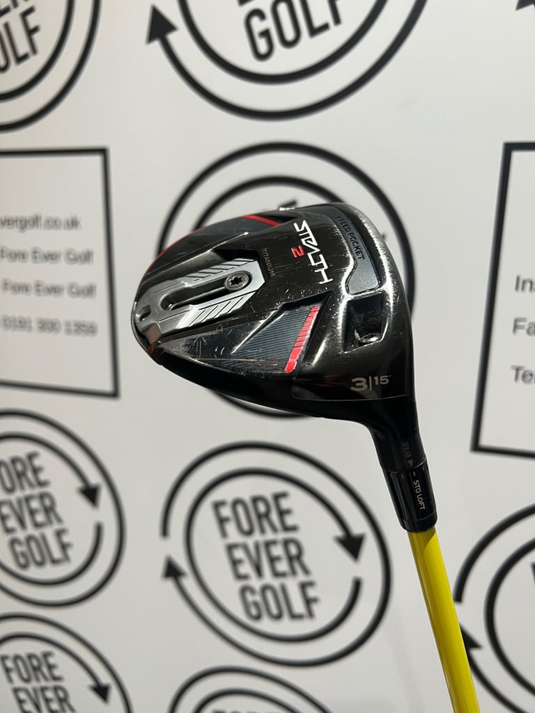 TAYLORMADE STEALTH 2 PLUS+ 3 WOOD / 15 Deg / RH / TOUR AD Reg Flex Shaft / V.GOOD USED