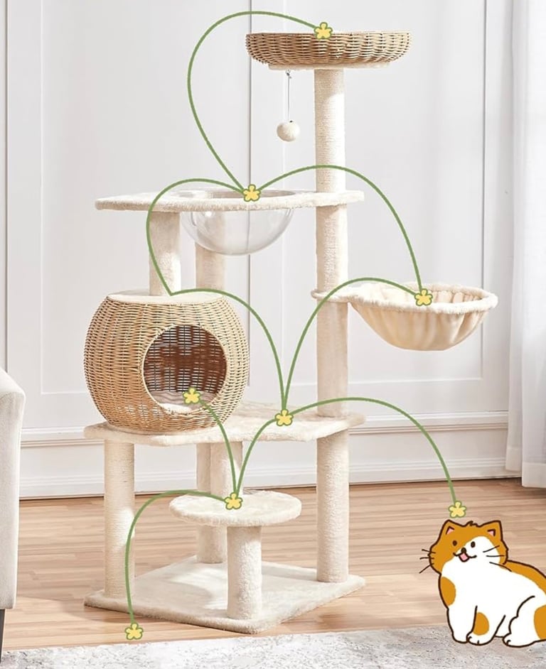 New cat tower bed 