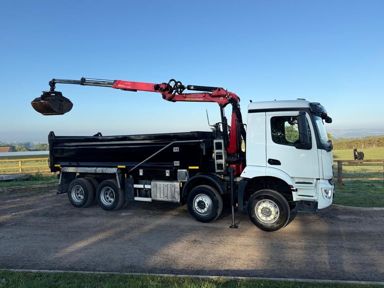 Mercedes-Benz Arocs Tipper Grab Lorry 2019 ( 69 ) Palfinger Epsilon Crane