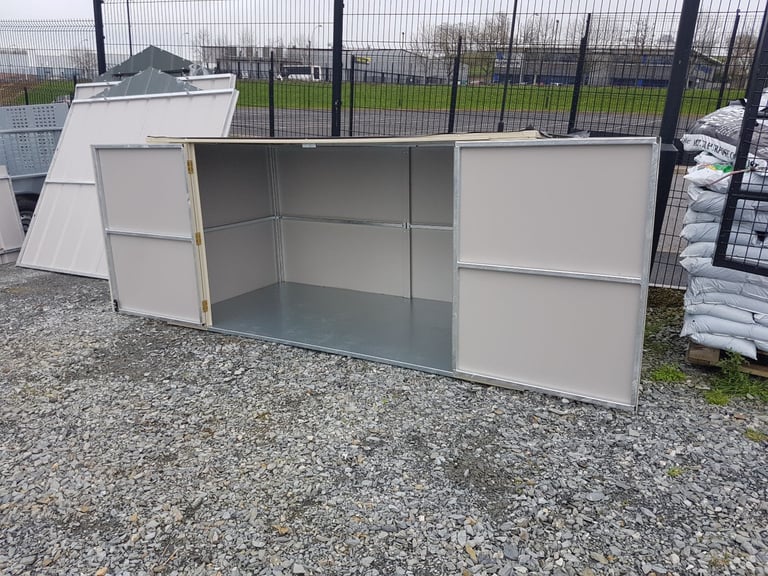 Steel storage boxes suitable building sites caravan parks gardens etc
