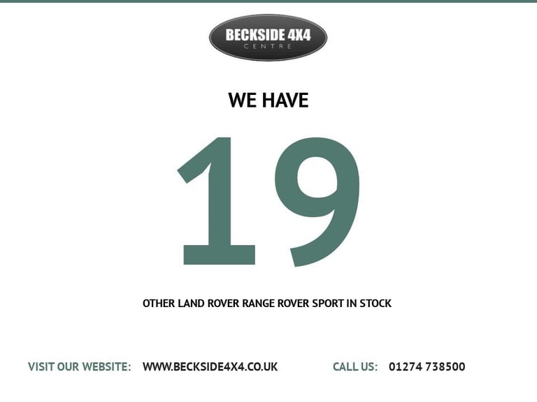 2013 Land Rover Range Rover Sport 3.0 SD V6 HSE Black SUV 5dr Diesel Auto 4WD Euro 5 (255 bhp) Al...