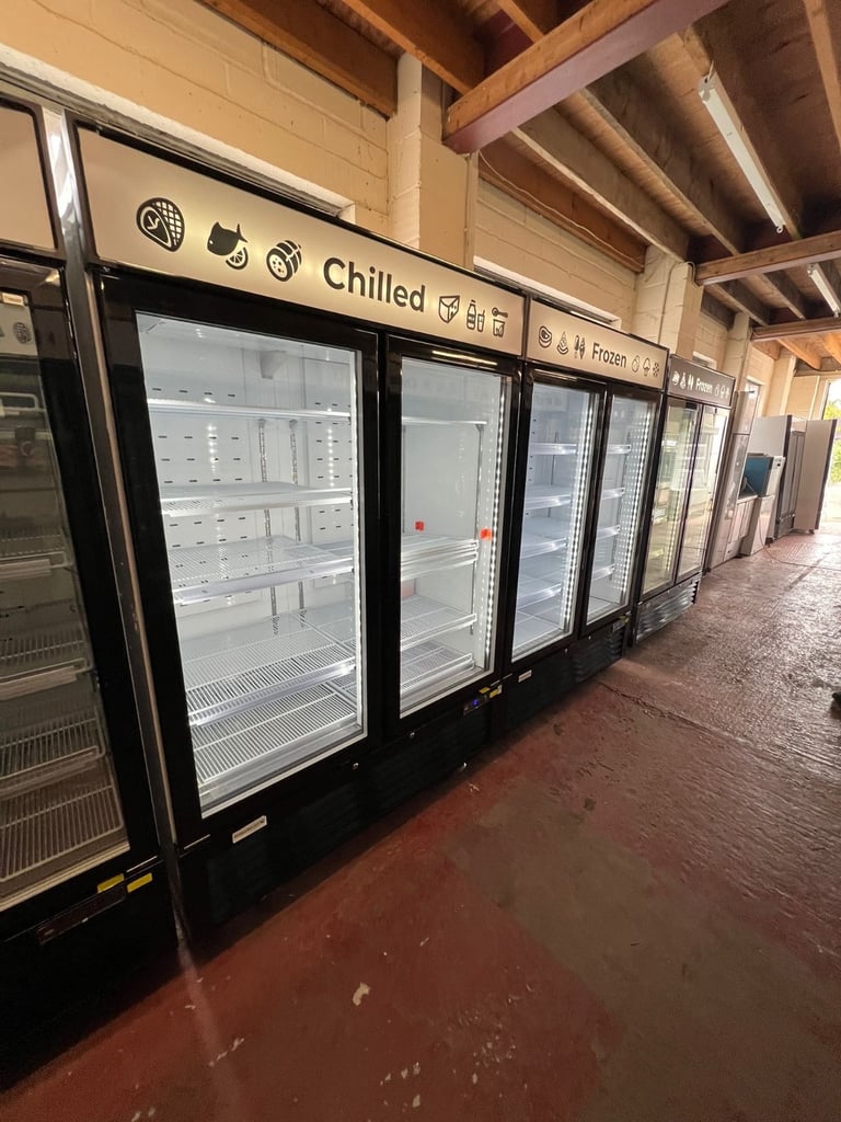 Commercial upright display fridge or freezer brand new b grade cafe shop restaurant 