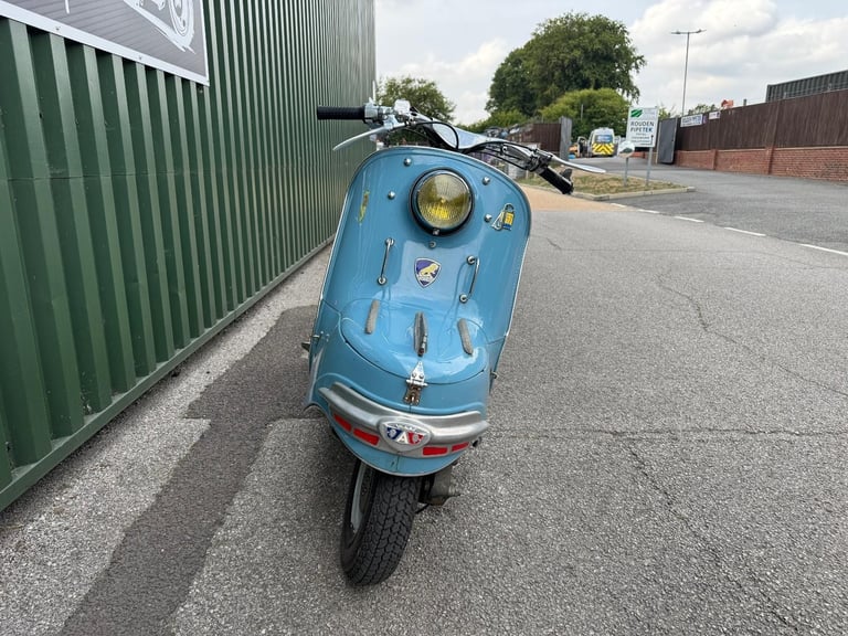 Peugeot S57B Scooter 123cc Blue 1956 Running and Riding Project with V5 
