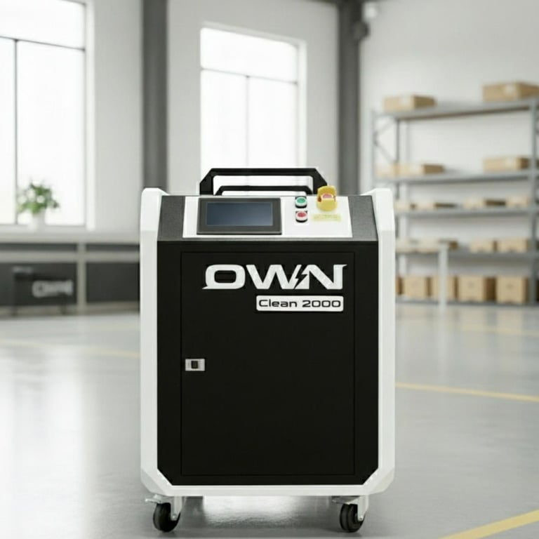 The Laser Sandblasting Alternative 2000W - Rust, Paint, & Powder Coat 