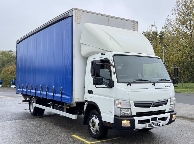 2021 21 Plate Euro 6, Mitsubishi Canter 7C18 20ft Curtainside Body Tail Lift 