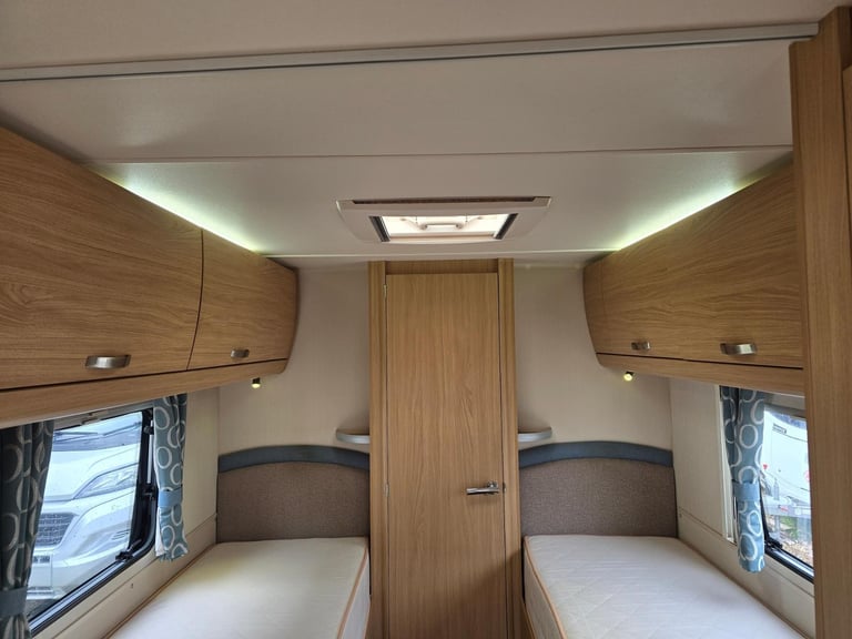 2014 Compass Corona 574 4 Berth Fixed Single Beds Caravan, Motor Mover