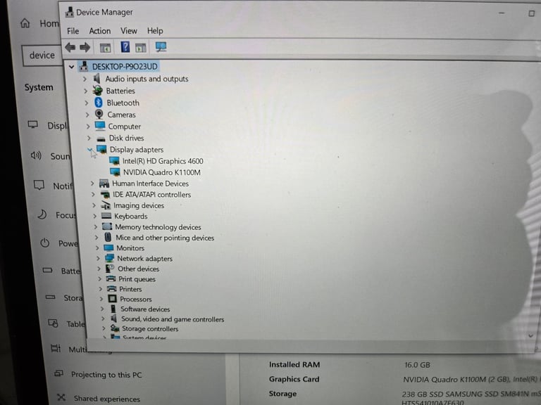 Dell Precision M3800 15.6“ Touch Screen Laptop i7 4 Gen 16Gb RAM 256GB SSD + 1TB HDD Nvidia Graphics