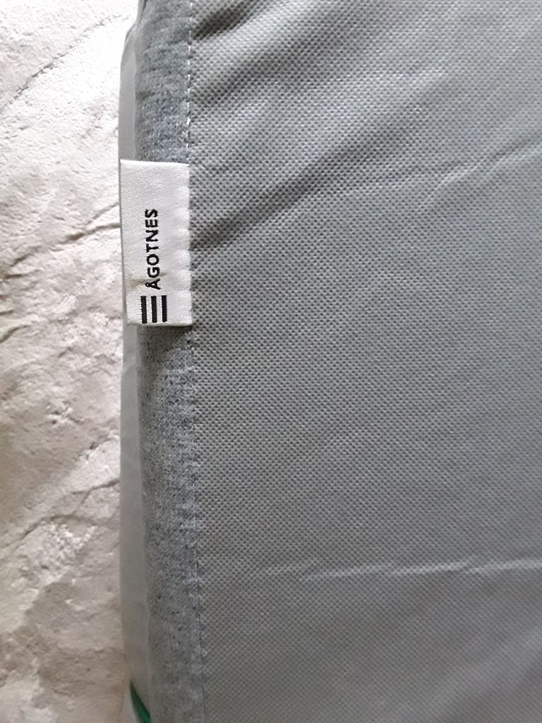 ÅGOTNES IKEA, Foam mattress, firm/light blue/grey.