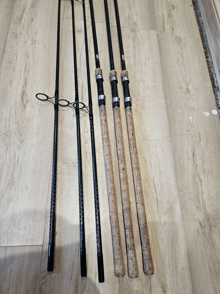 image for 3 freespirit ctx 12ft 3.5lb SU carp rods