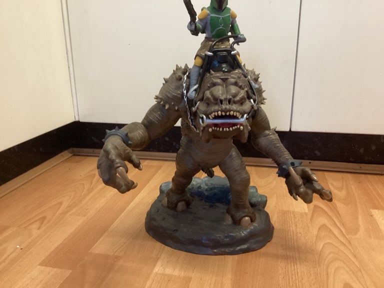 image for Star Wars rancor monster with boba fett 18 inch tall
