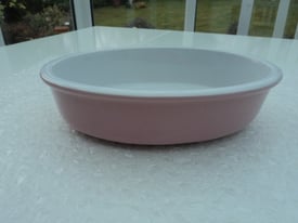 Brand new John Lewis pink colour small baking or serving oven proof dish. 