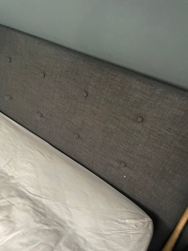 King size ottoman grey bed can deliver locally for fee