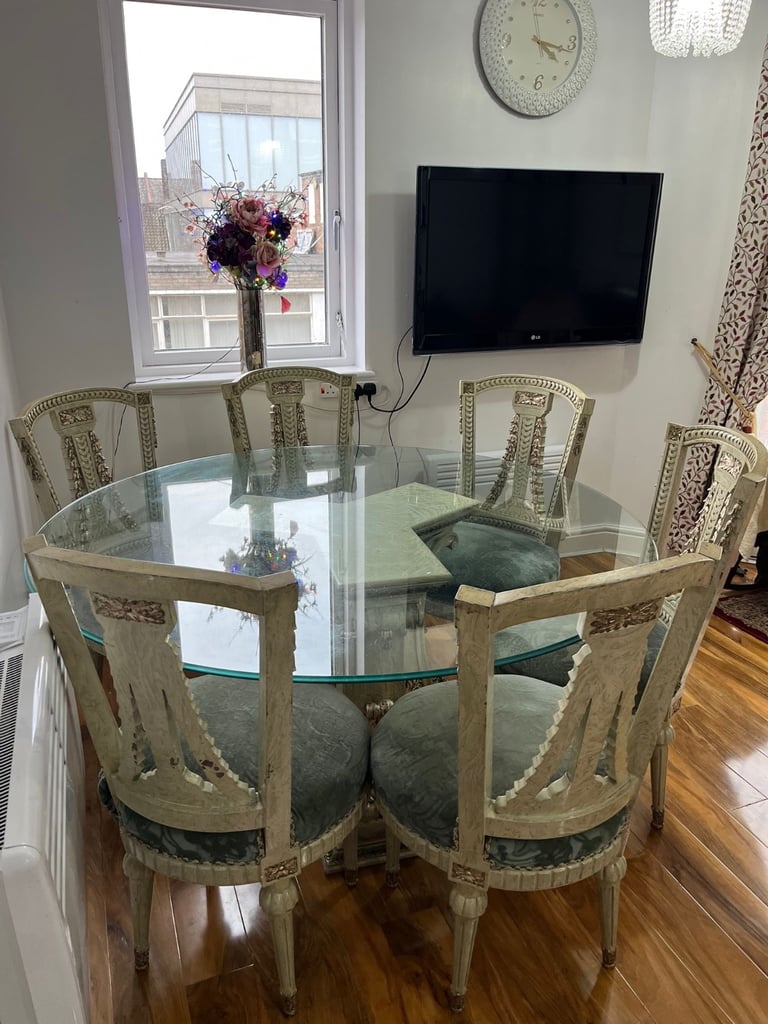 image for Handcrafted 6-Seater Dining Table – Imported from Pakistan – £1000 (Original £3500)