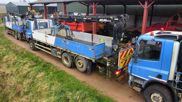 2013 DAF CF75.310 26T DROPSIDE WITH HMF 1430 CRANE / HIAB / FREIGHT