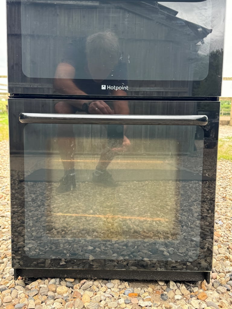 Hotpoint freestanding HAE51K S Cooker fan oven grill Black